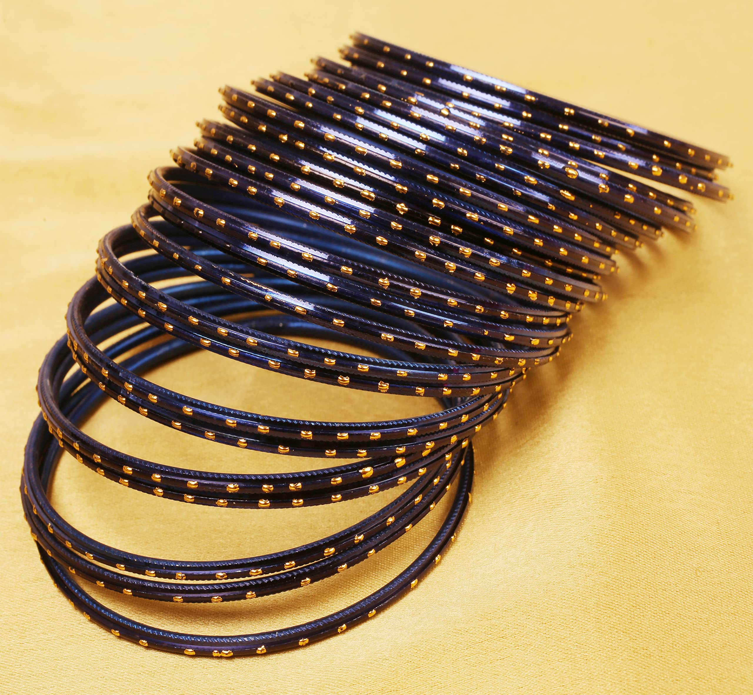 Sunsoul by Touchstone Colorful Bangle Collection Indian Bollywood Alloy Metal Multi Purpose Pretty Rich Look Textured Color of Life Designer Jewelry Bangle Bracelets Set of 24 for Women. - Image 3