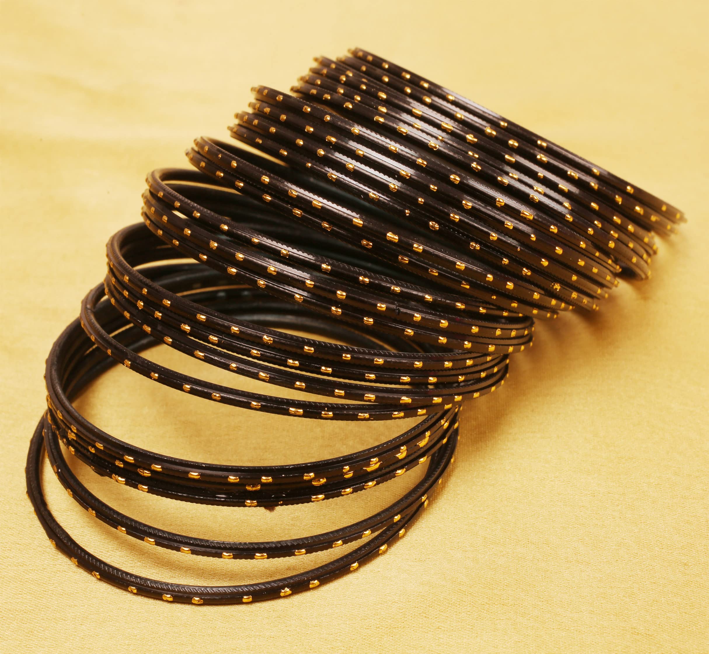 Sunsoul by Touchstone Colorful Bangle Collection Indian Bollywood Alloy Metal Multi Purpose Pretty Rich Look Textured Color of Life Designer Jewelry Bangle Bracelets Set of 24 for Women. - Image 3