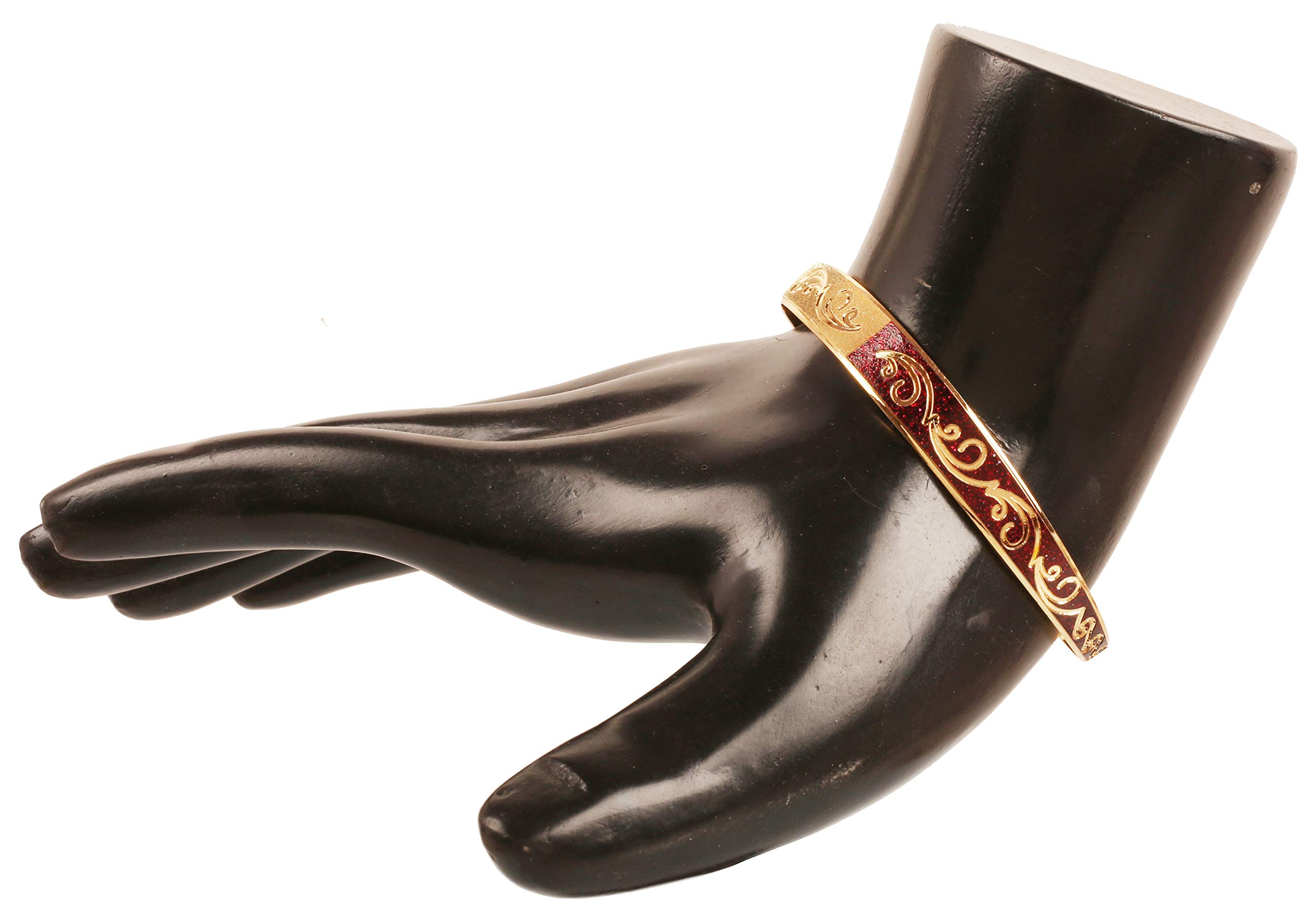 Touchstone Indian Bollywood Fresh Fashion Handcrafted Free Size Designer Jewelry Bracelet in Gold Tone for Women and Men. - Image 3