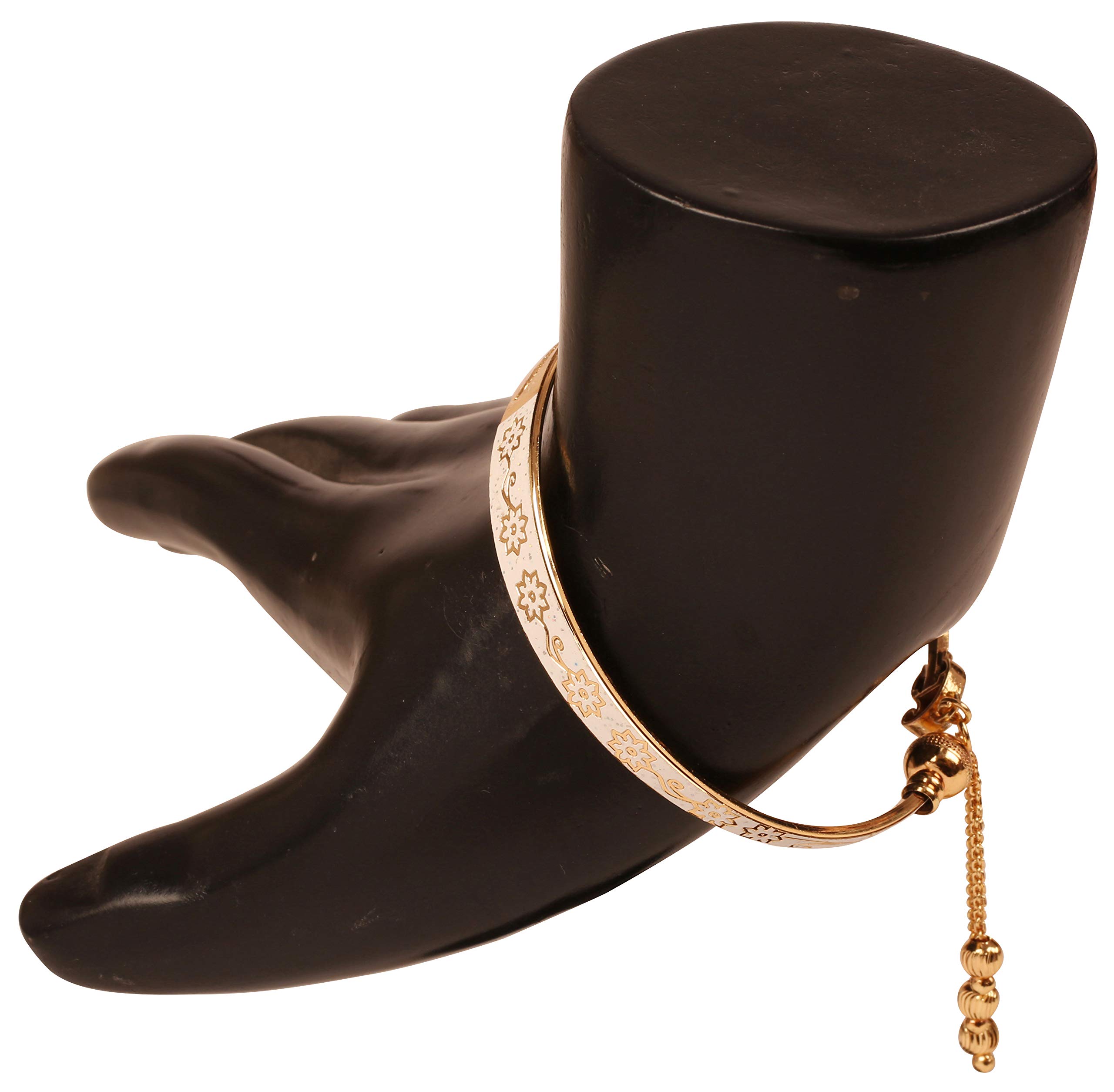 Touchstone Indian Bollywood Fresh Fashion Handcrafted Free Size Designer Jewelry Bracelet in Gold Tone for Women and Men. - Image 5