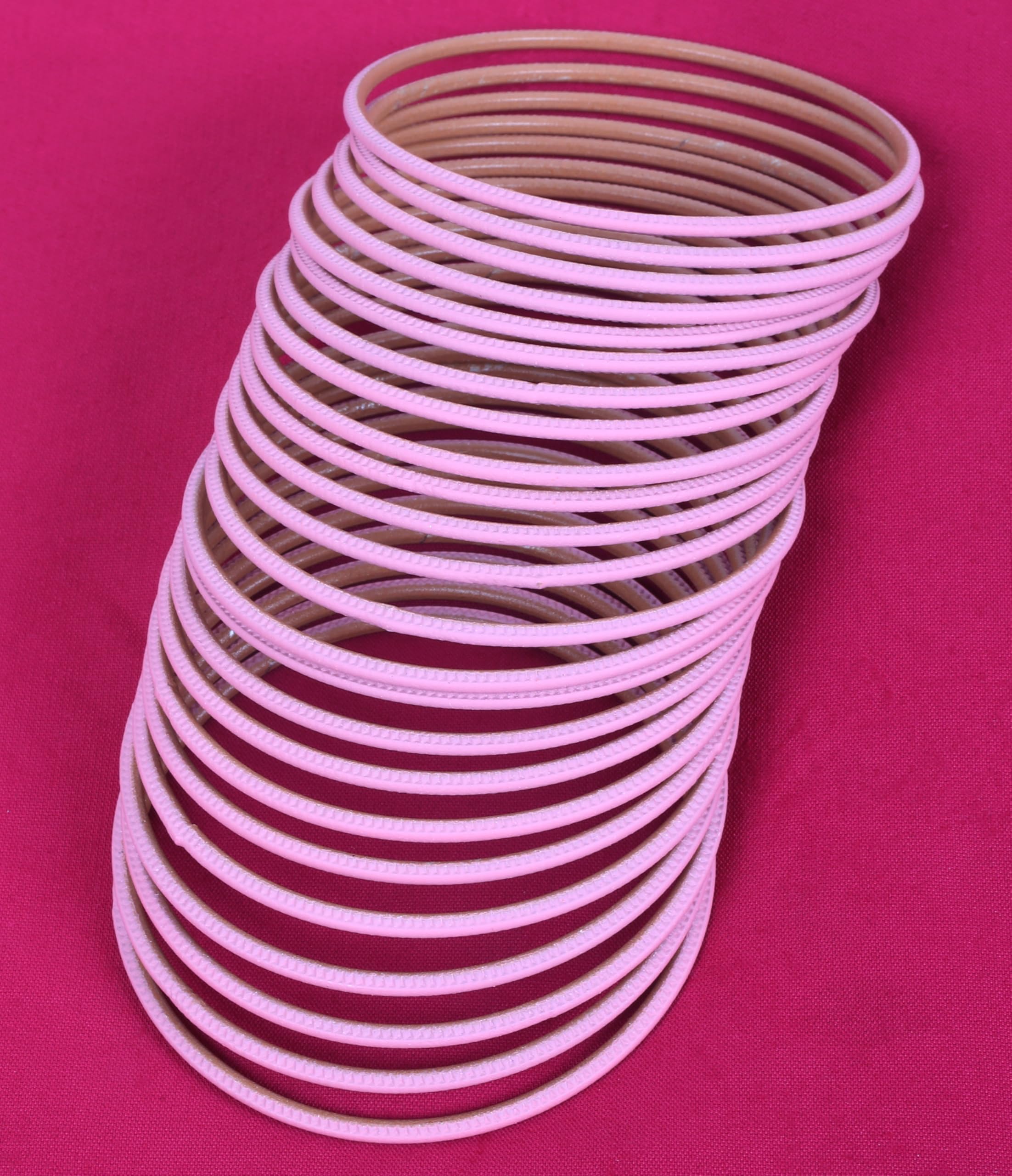 Touchstone Indian Bollywood Pastel Color Bangle Collection Beautifully Handcrafted Western Choice Designer Jewelry Bracelets Bangles. Set of 24. - Image 3