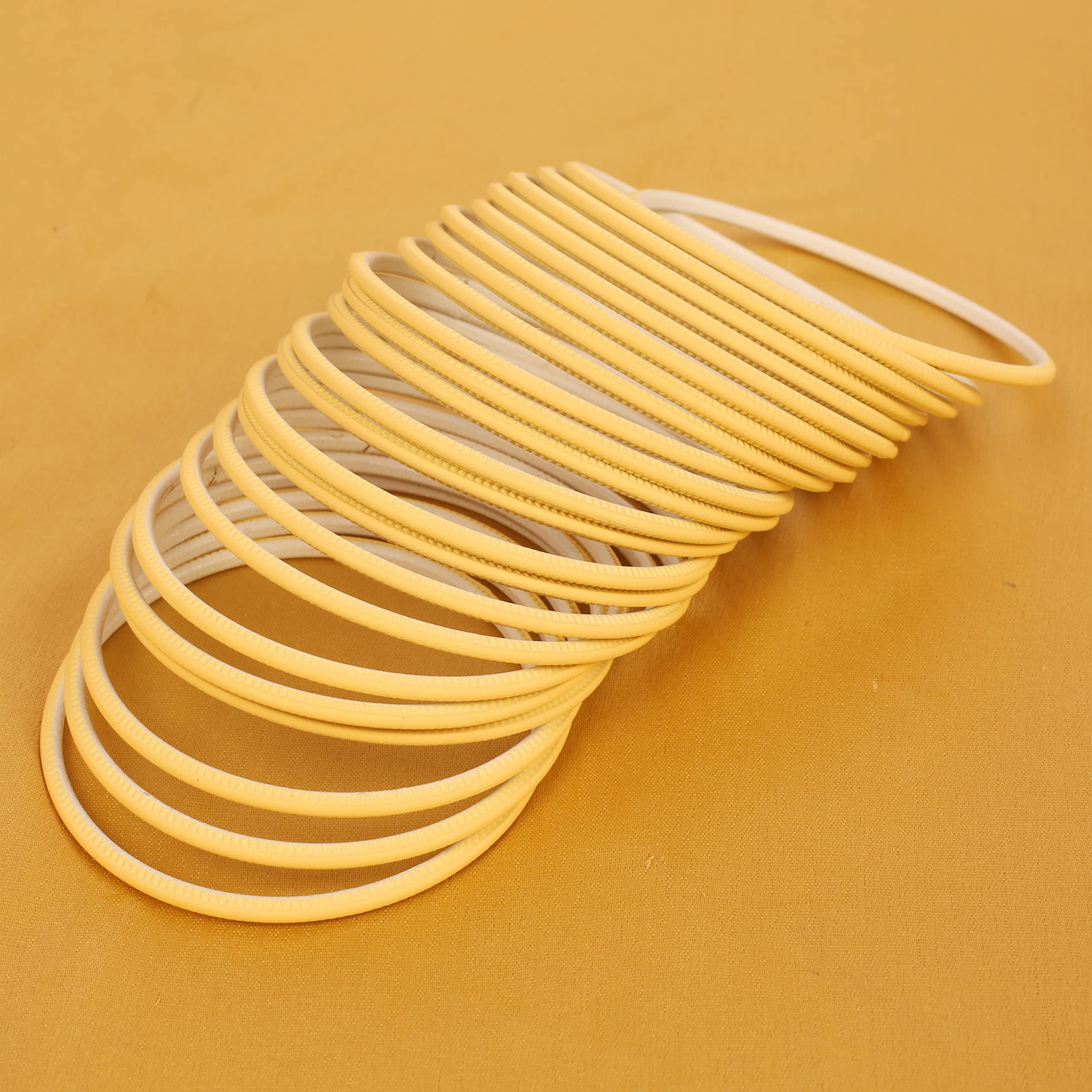 Touchstone Indian Bollywood Pastel Color Bangle Collection Beautifully Handcrafted Western Choice Designer Jewelry Bracelets Bangles. Set of 24. - Image 3