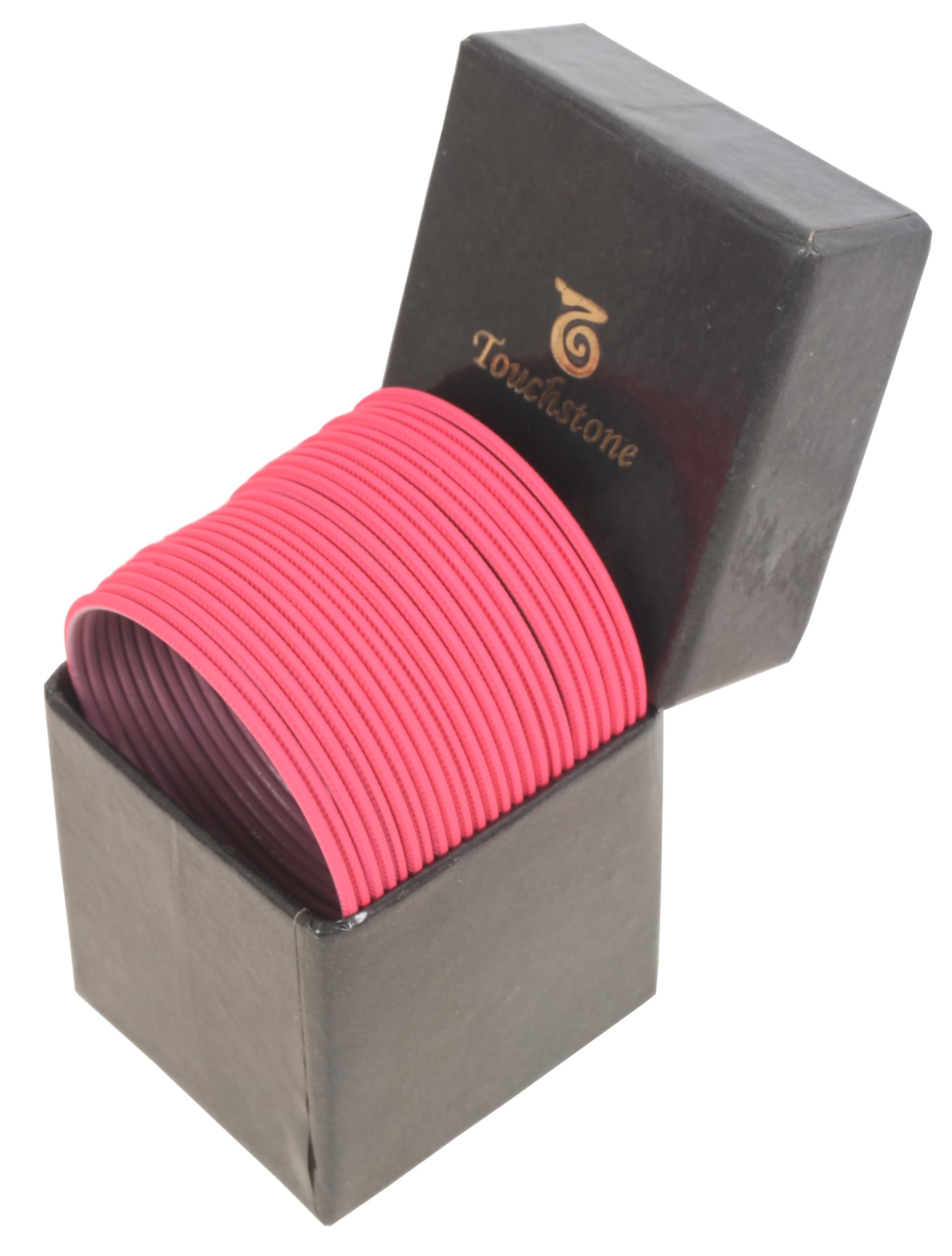 Touchstone Indian Bollywood Pastel Color Bangle Collection Beautifully Handcrafted Western Choice Designer Jewelry Bracelets Bangles. Set of 24. - Image 5