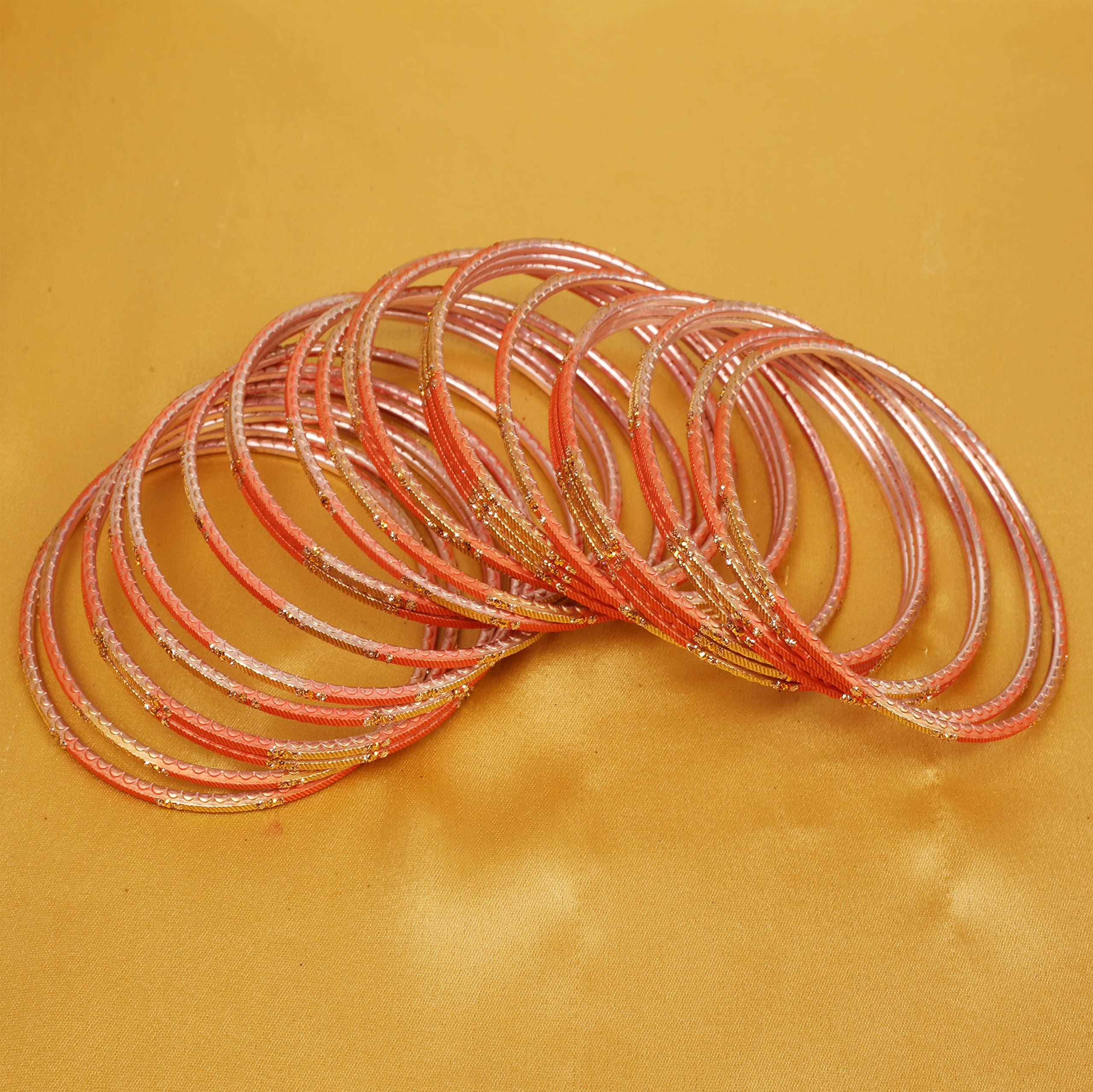 Touchstone Indian Fresh Bollywood Fashion Handcrafted Enchanting Designer Jewelry Bracelets Bangle. Set of 24. for Women. - Image 3